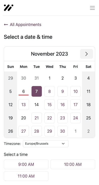 المواعيد — screenshot 2
