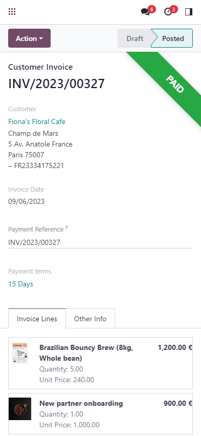 Invoicing — screenshot 2