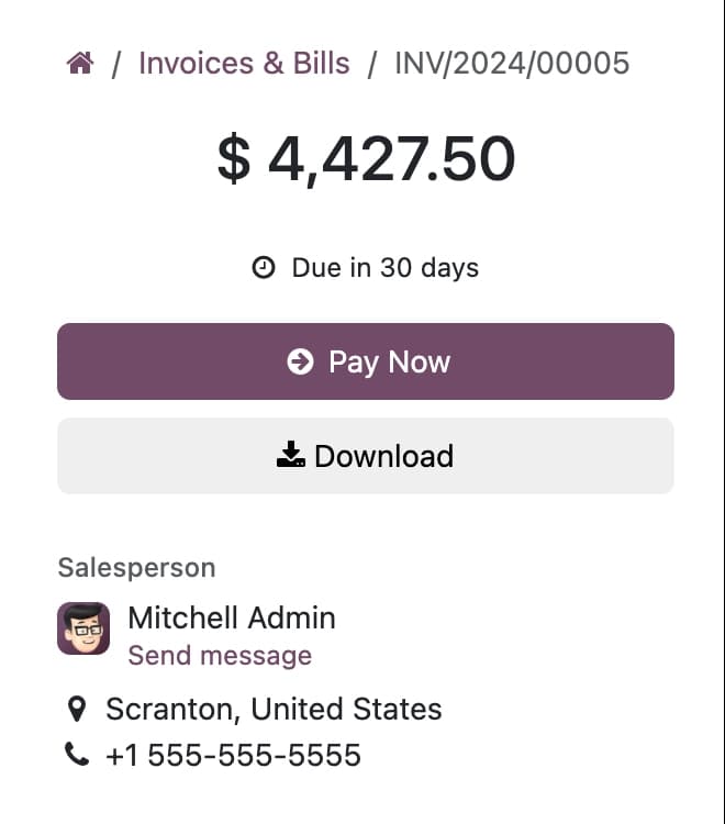 Invoicing — screenshot 3
