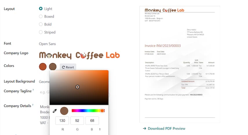 Invoicing — screenshot 6