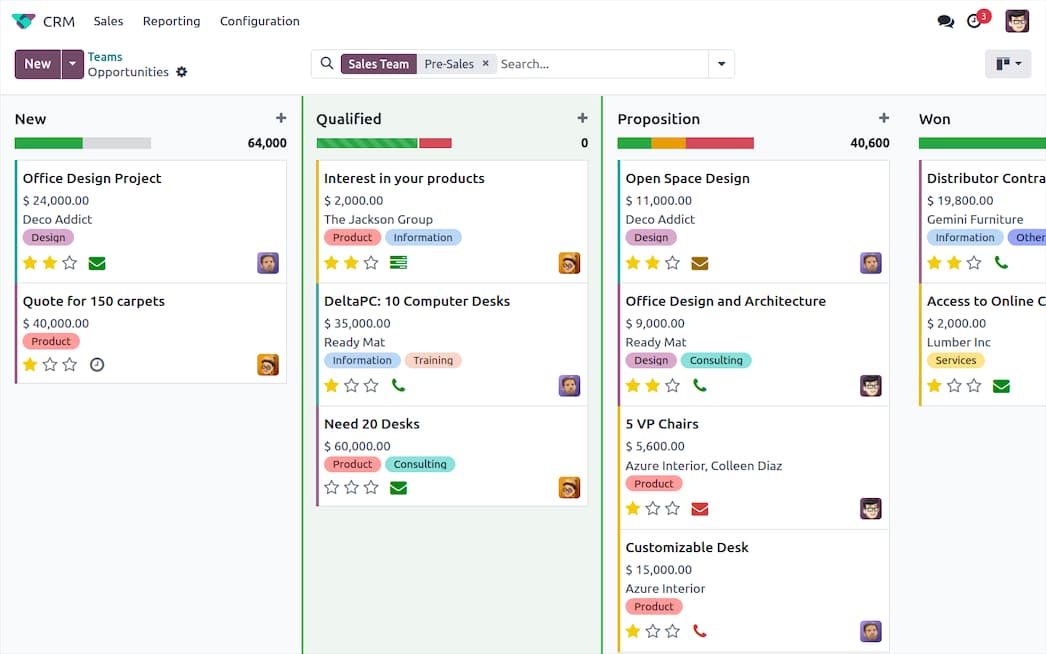 CRM — Odoo
