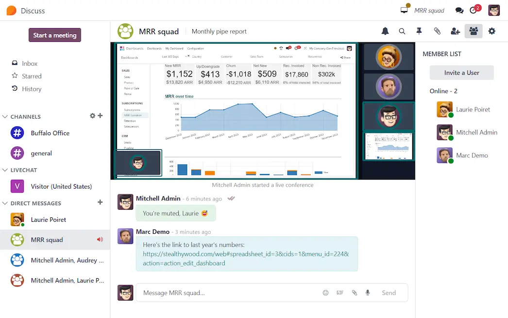 Discuss — Odoo
