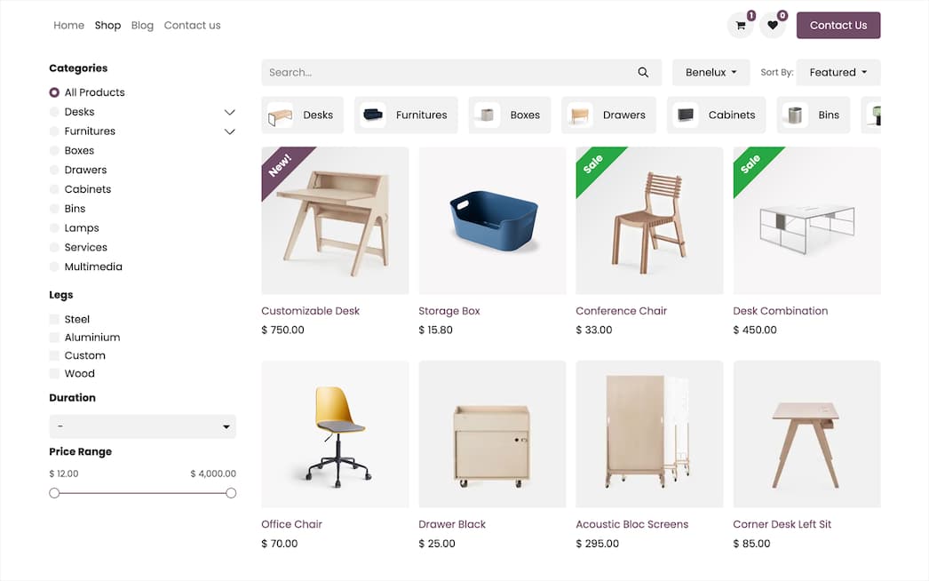 المتجر الإلكتروني — Odoo