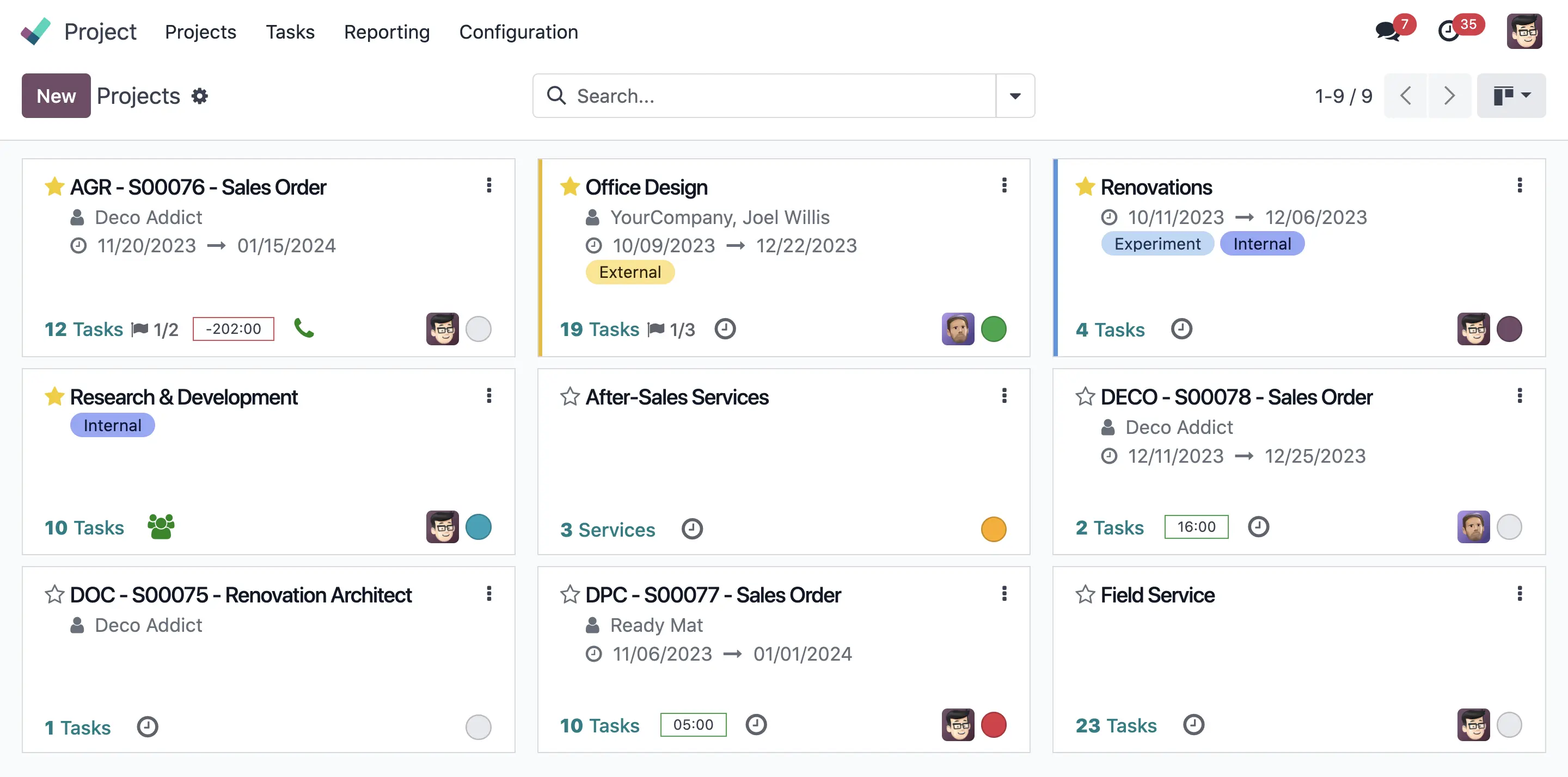 المشروع — Odoo